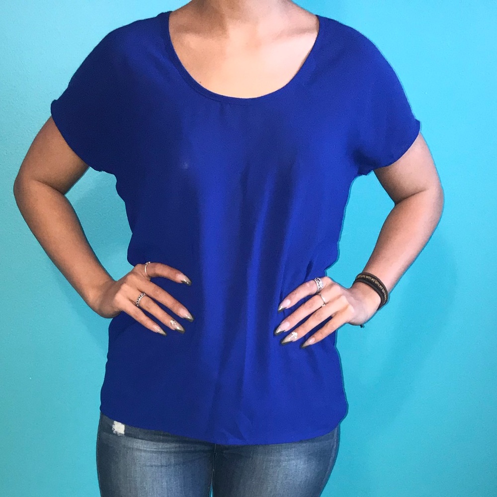 Royal blue loose Tee!